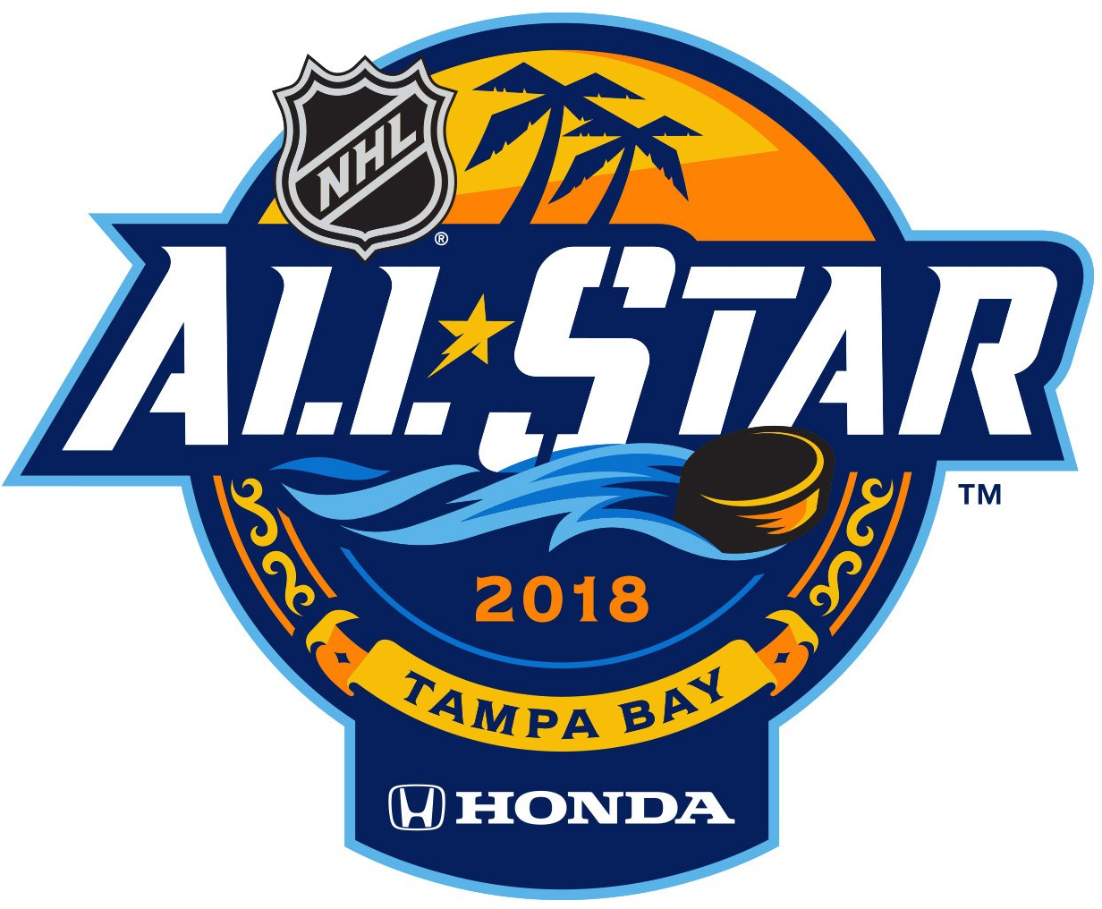 NHL All-Star Game 2018 Sponsored Logo DIY iron on transfer (heat transfer)